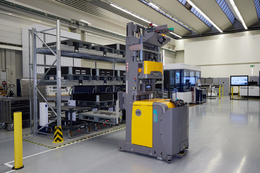 Capteurs Leuze : la clé de l'automatisation efficace des flux de matériaux chez Trumpf